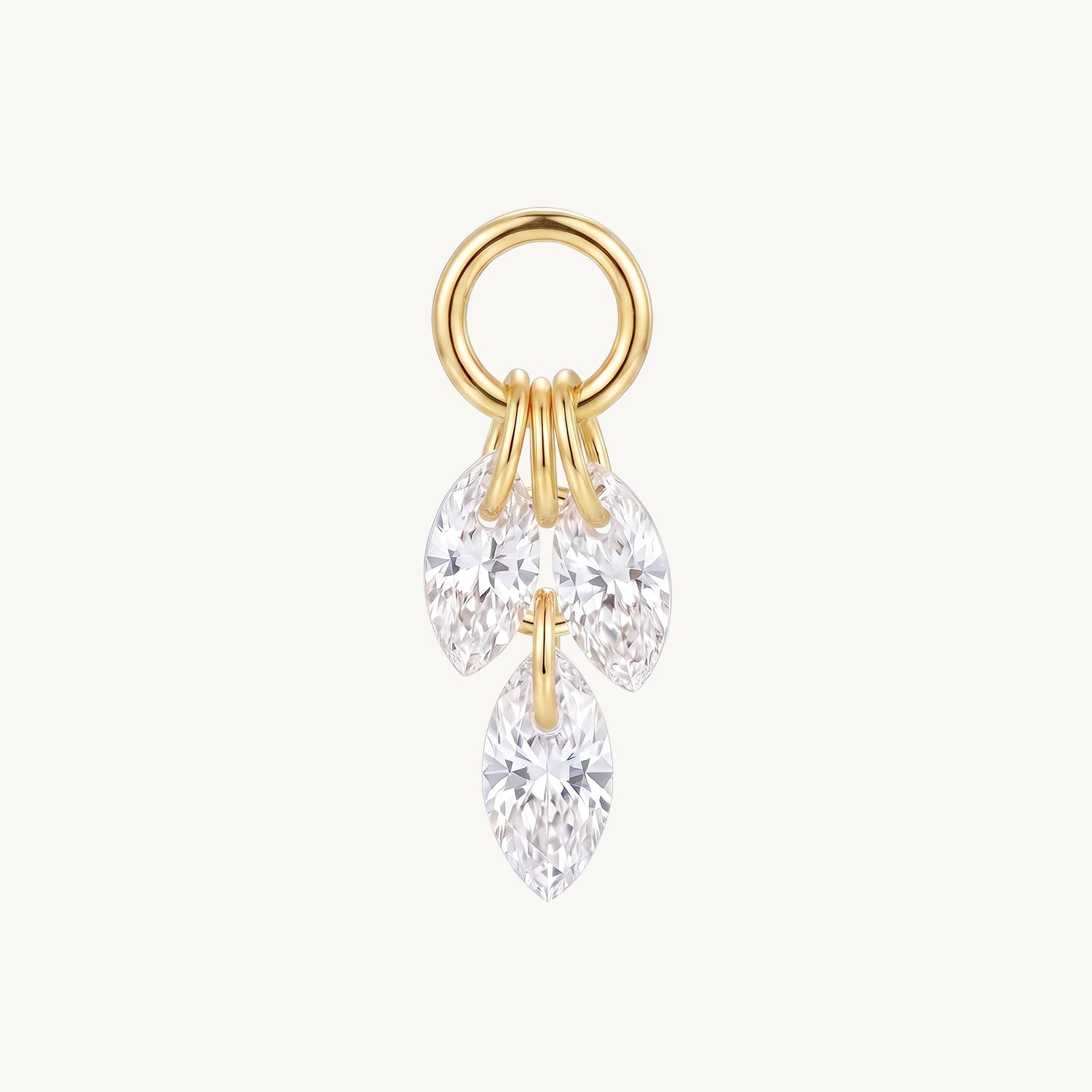 Moon charm gold