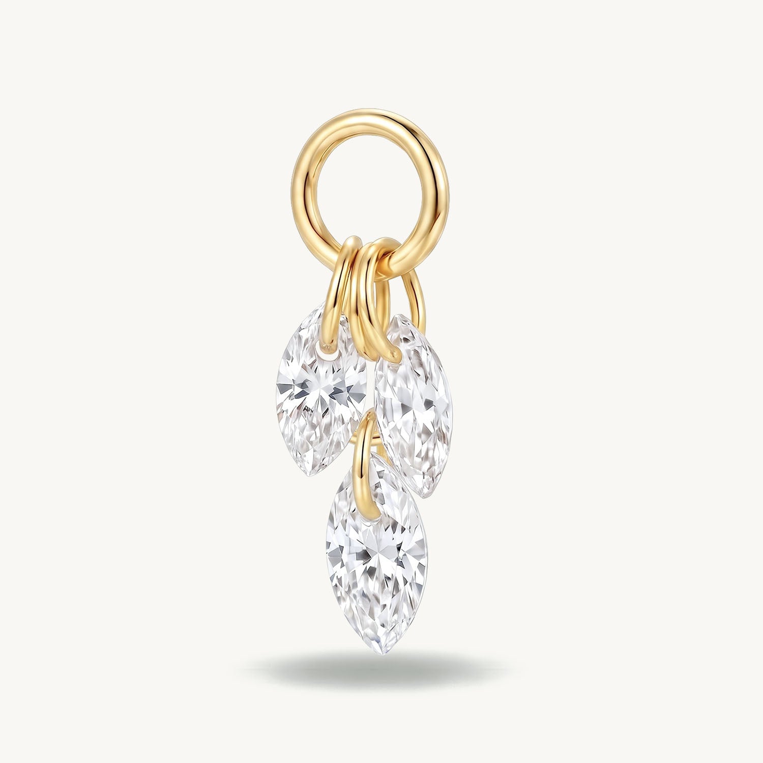 Moon charm gold