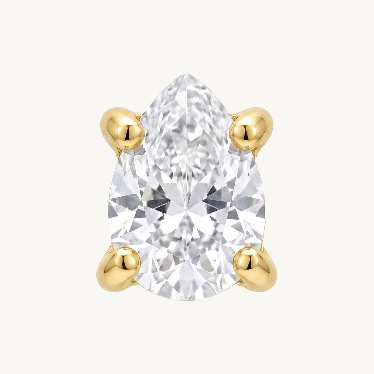 Teardrop gold small