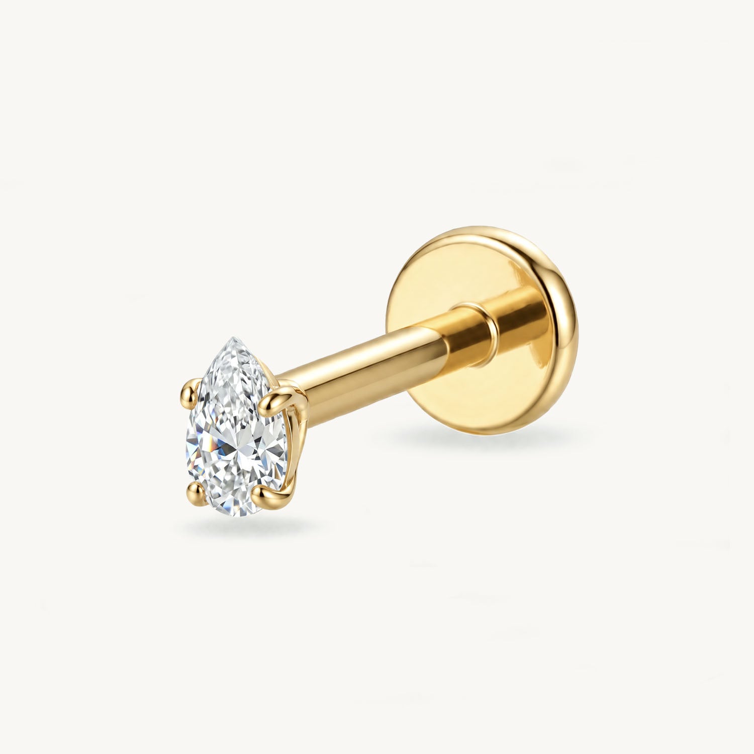 Teardrop gold small
