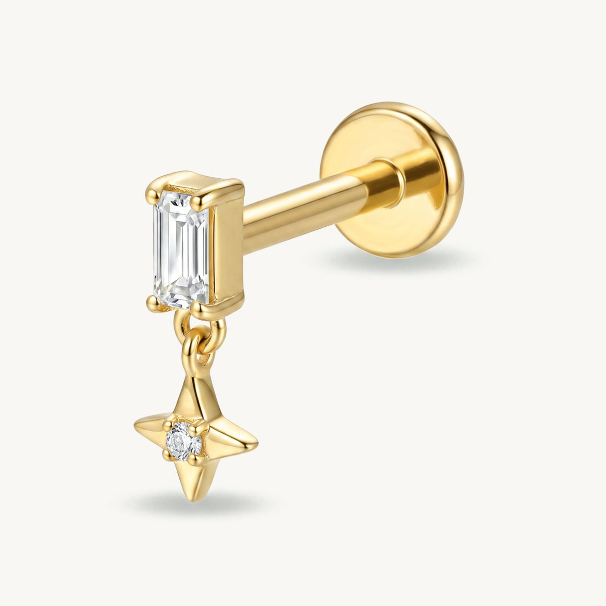 Dangling celestial star gold