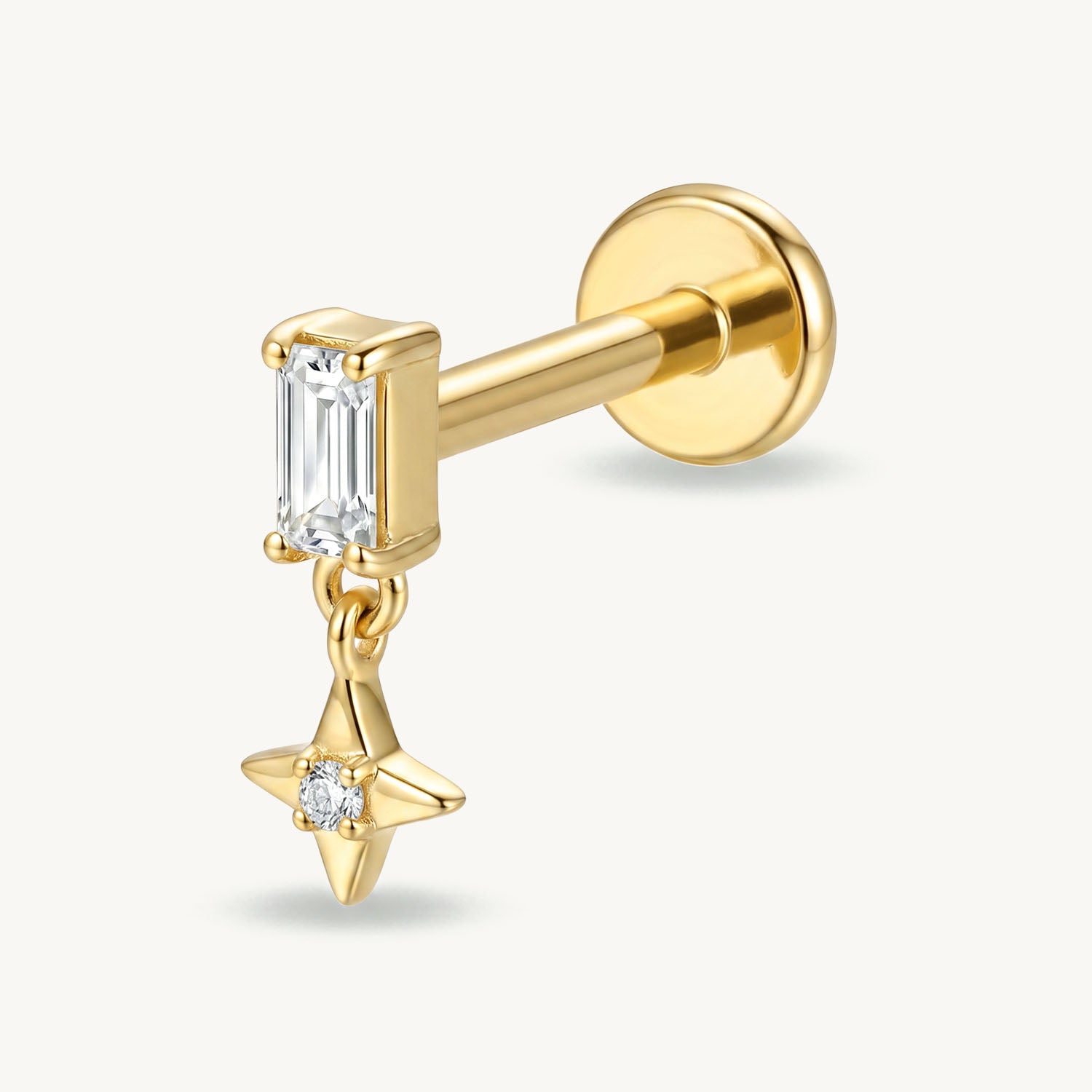 Dangling celestial star gold