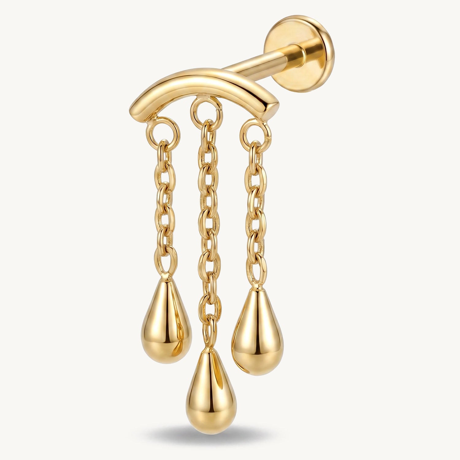 Raindrop chain gold