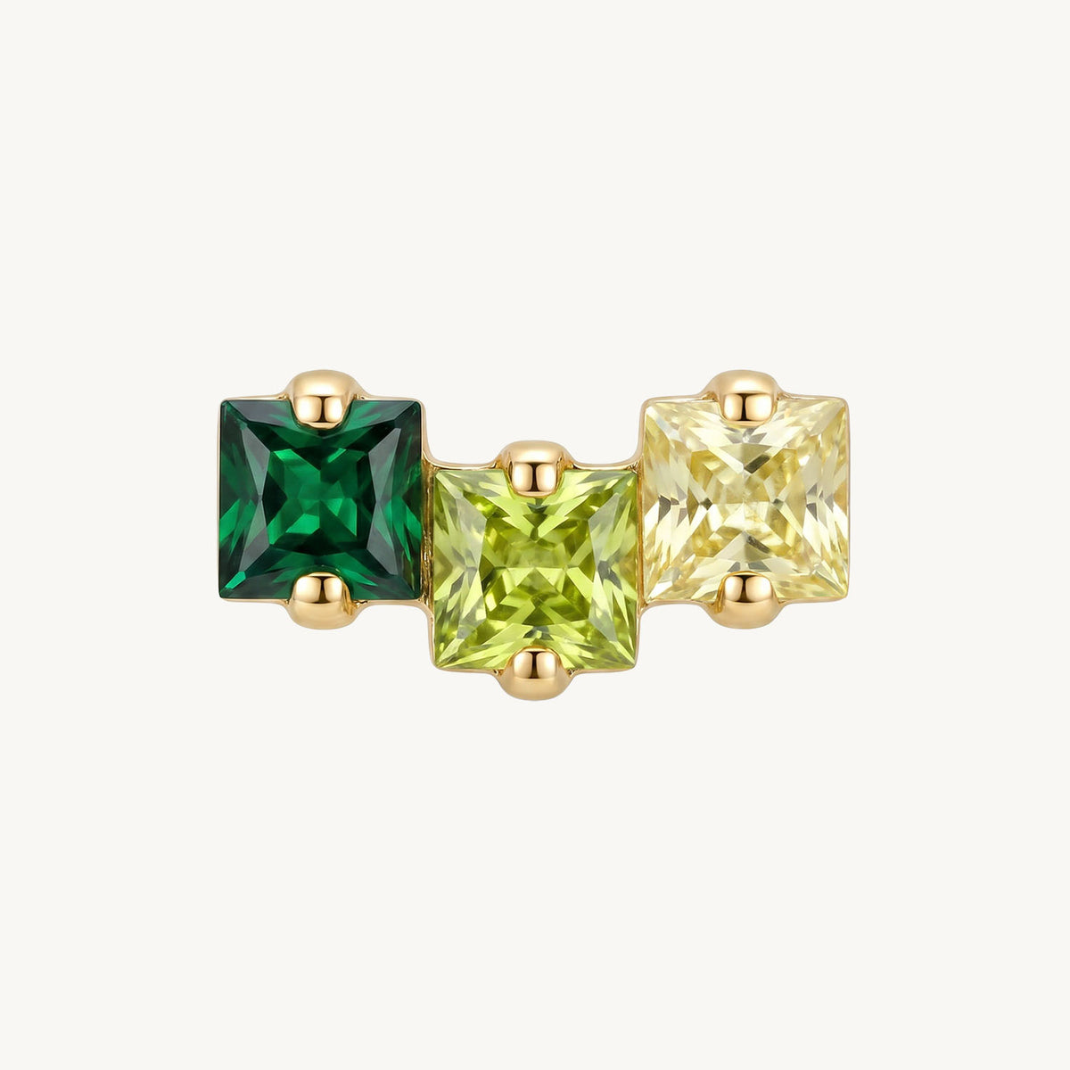 Emerald glow gold