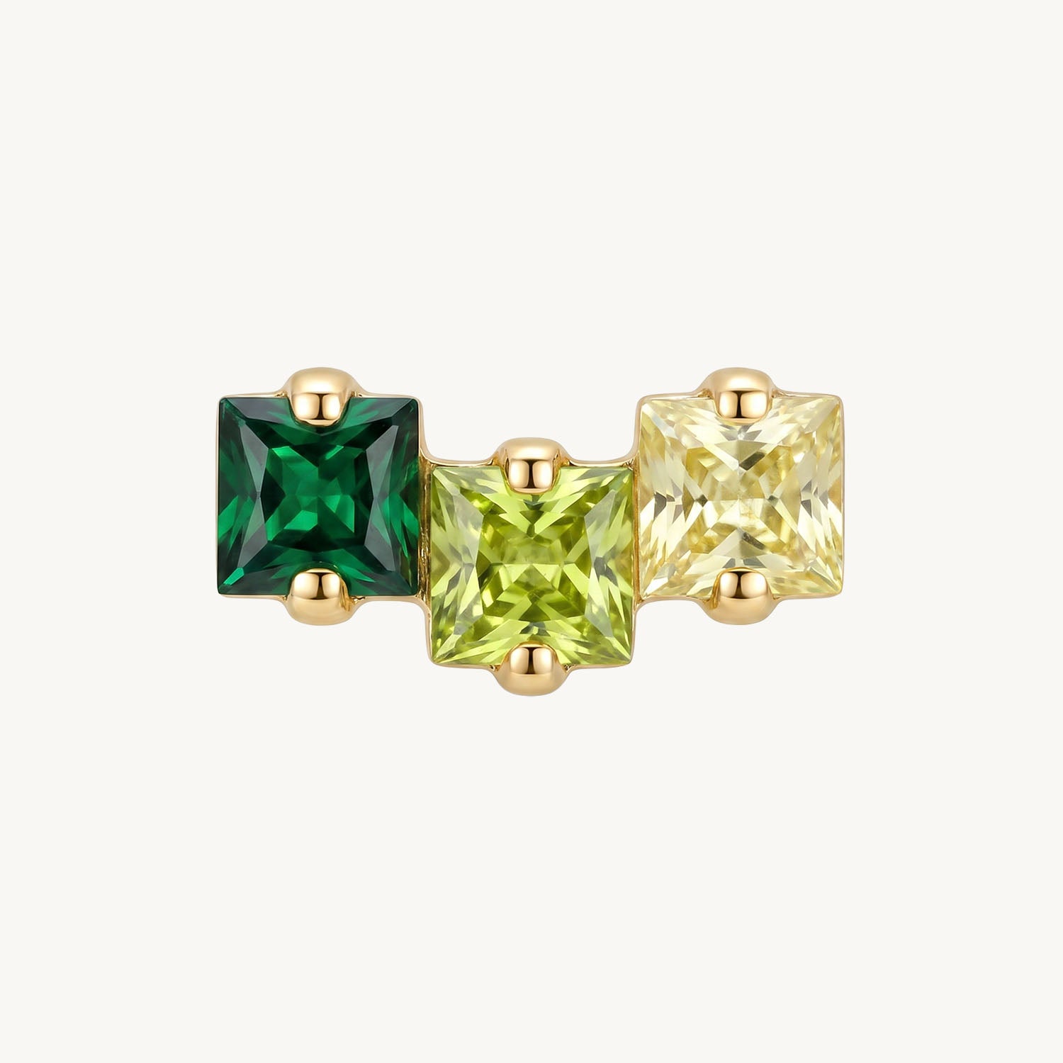 Emerald glow gold