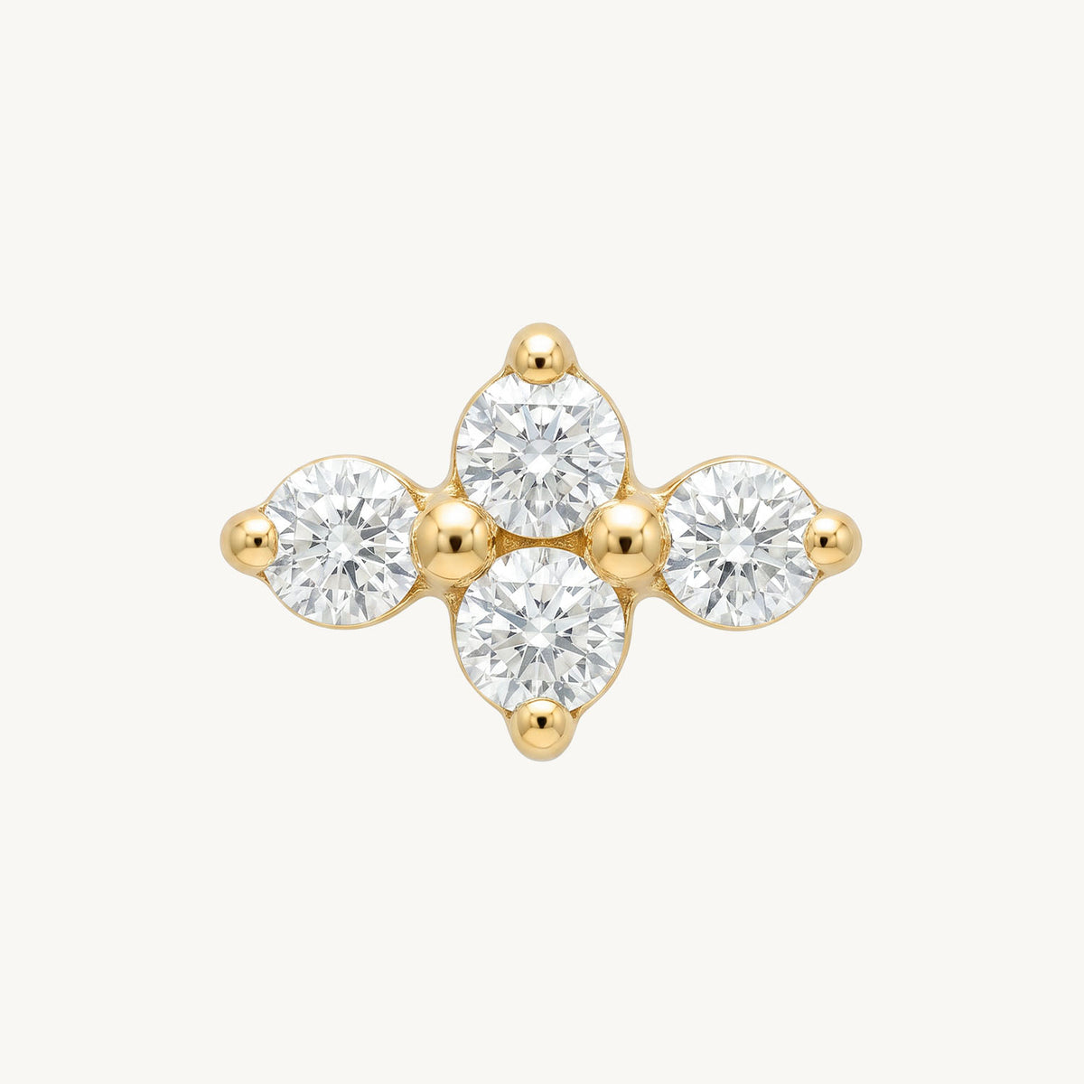Lab grown bloom diamond gold