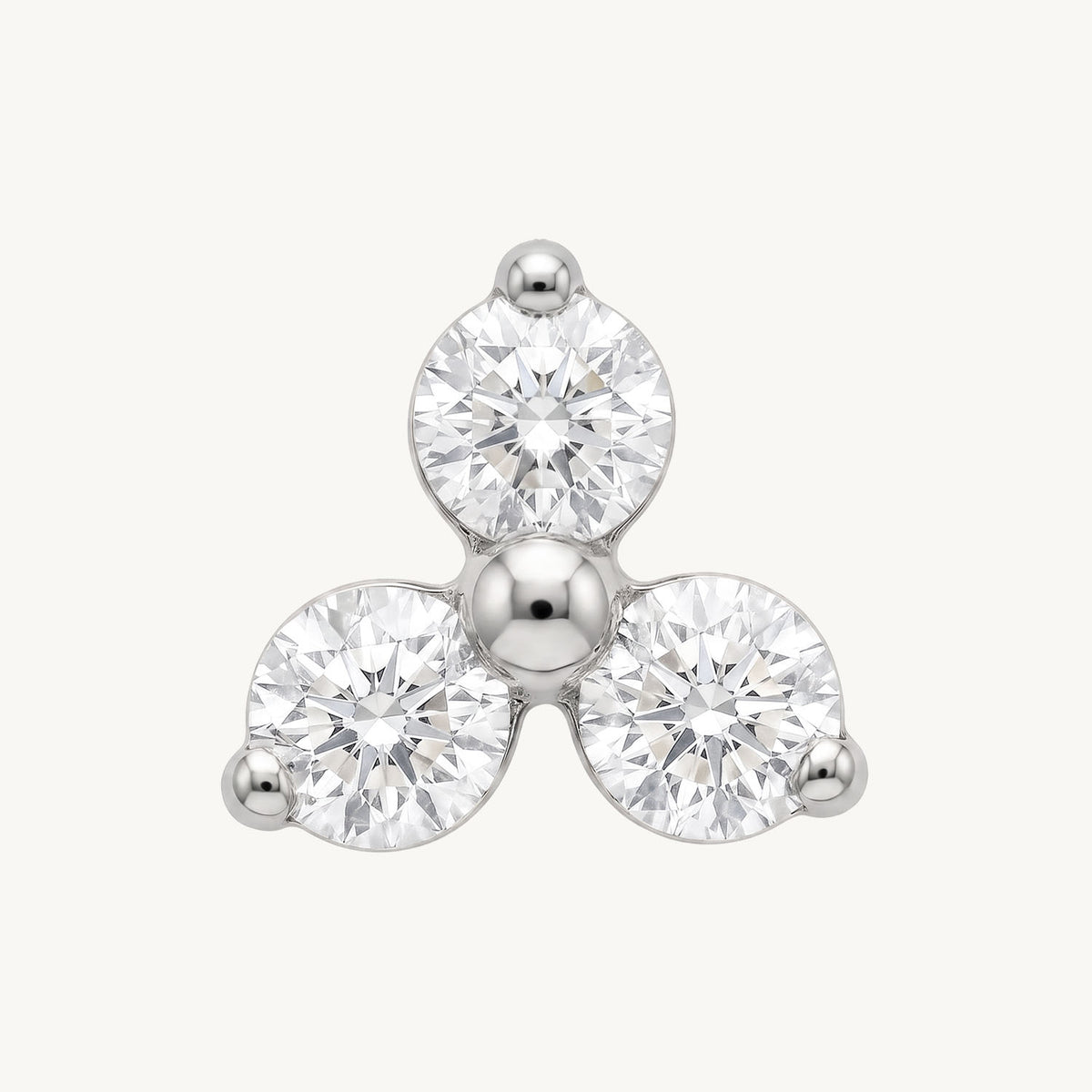 Lab grown trio diamond