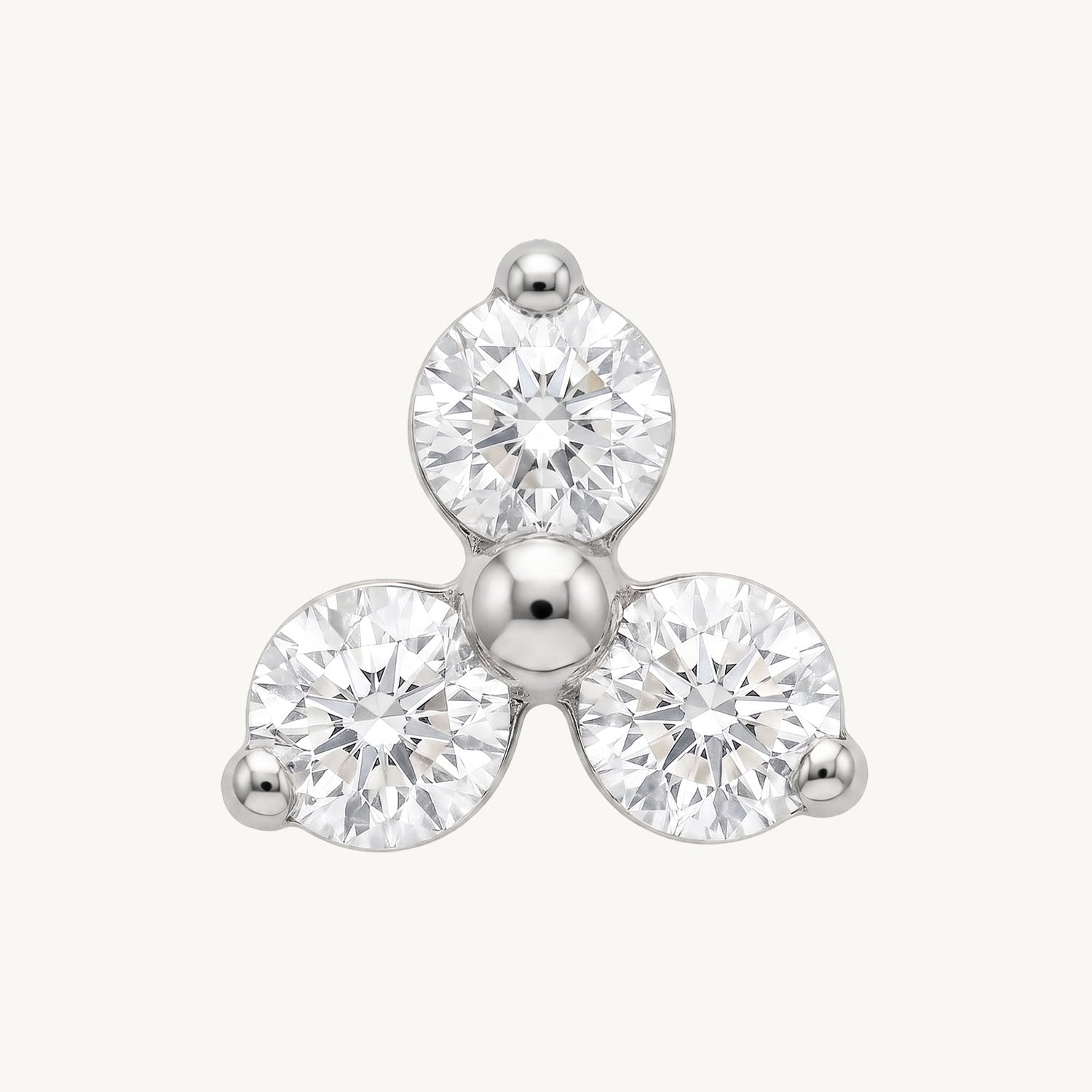 Lab grown trio diamond