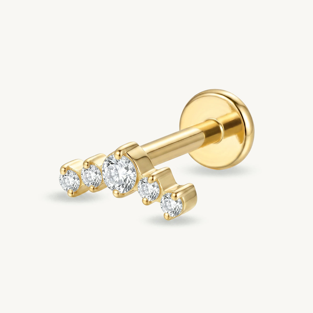 Lab grown diamond row gold