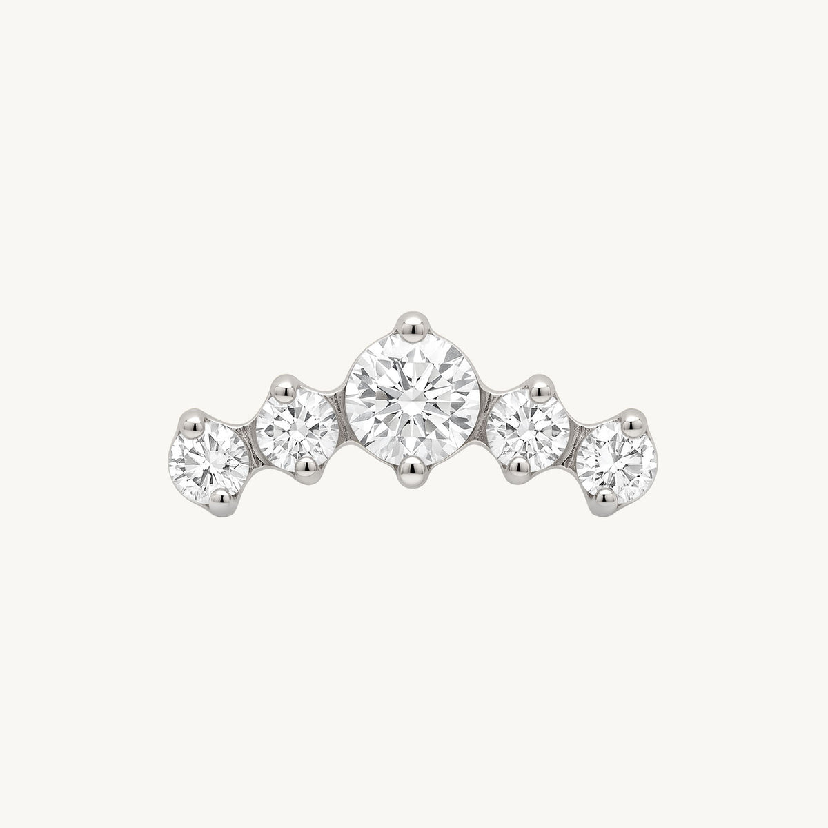 Lab grown diamond row