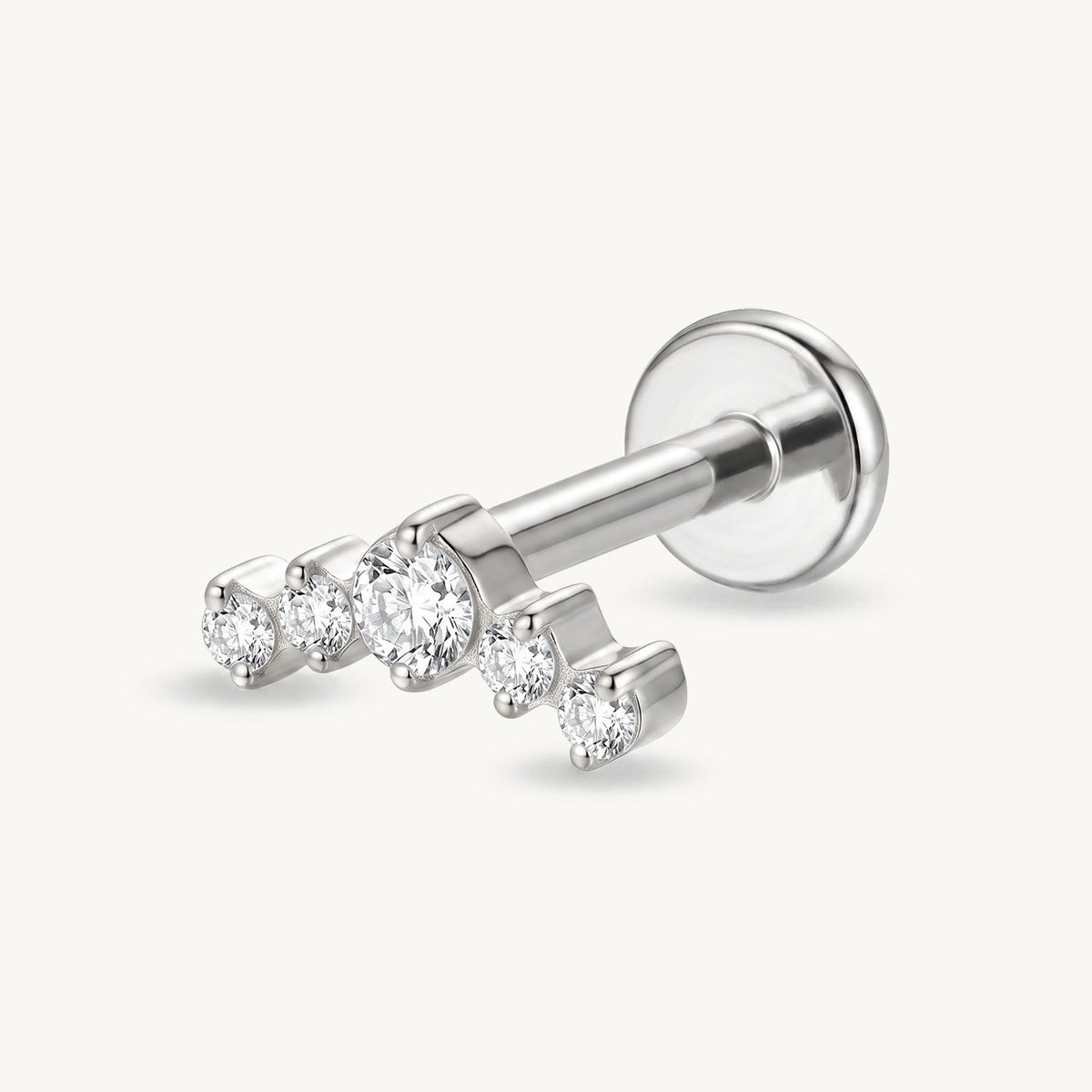 Lab grown diamond row