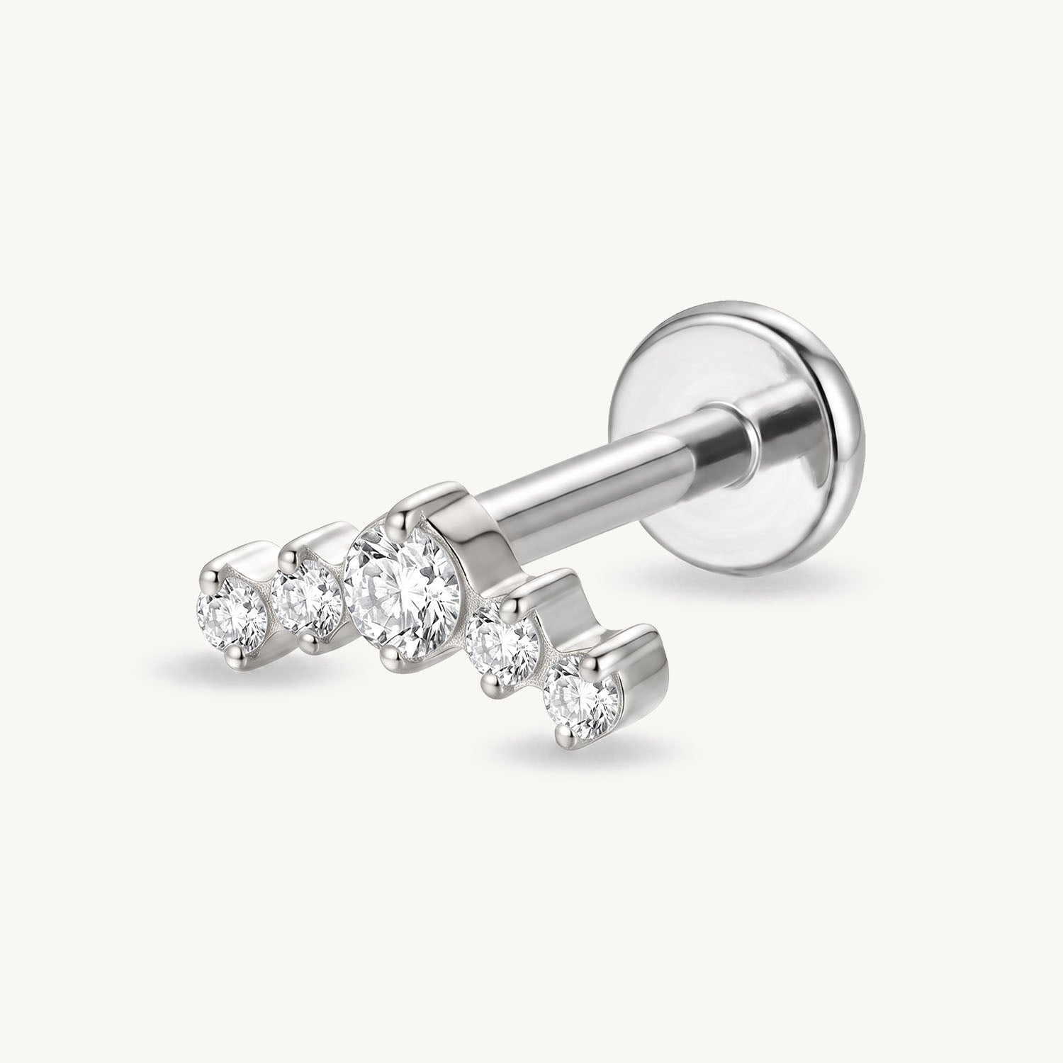 Lab grown diamond row