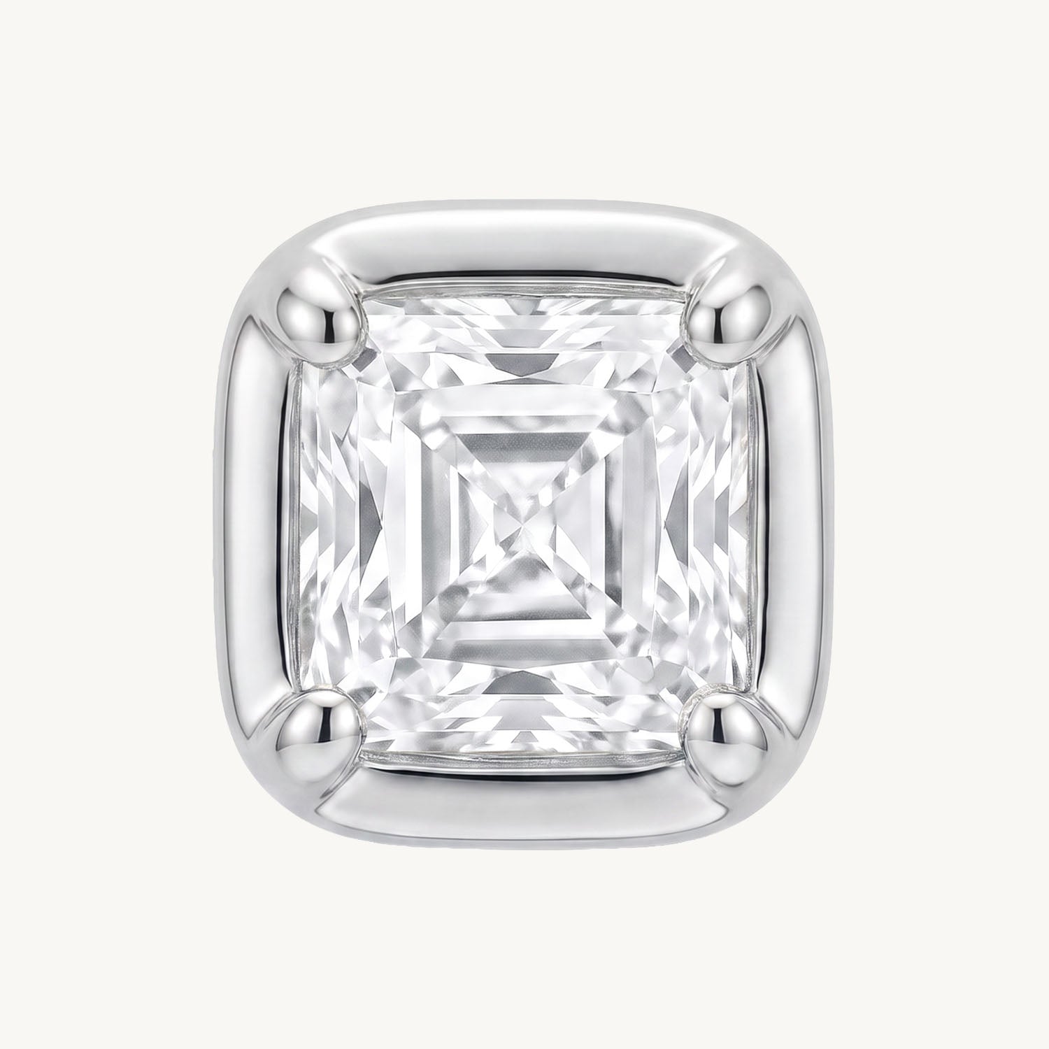 Lab grown ice cube diamond