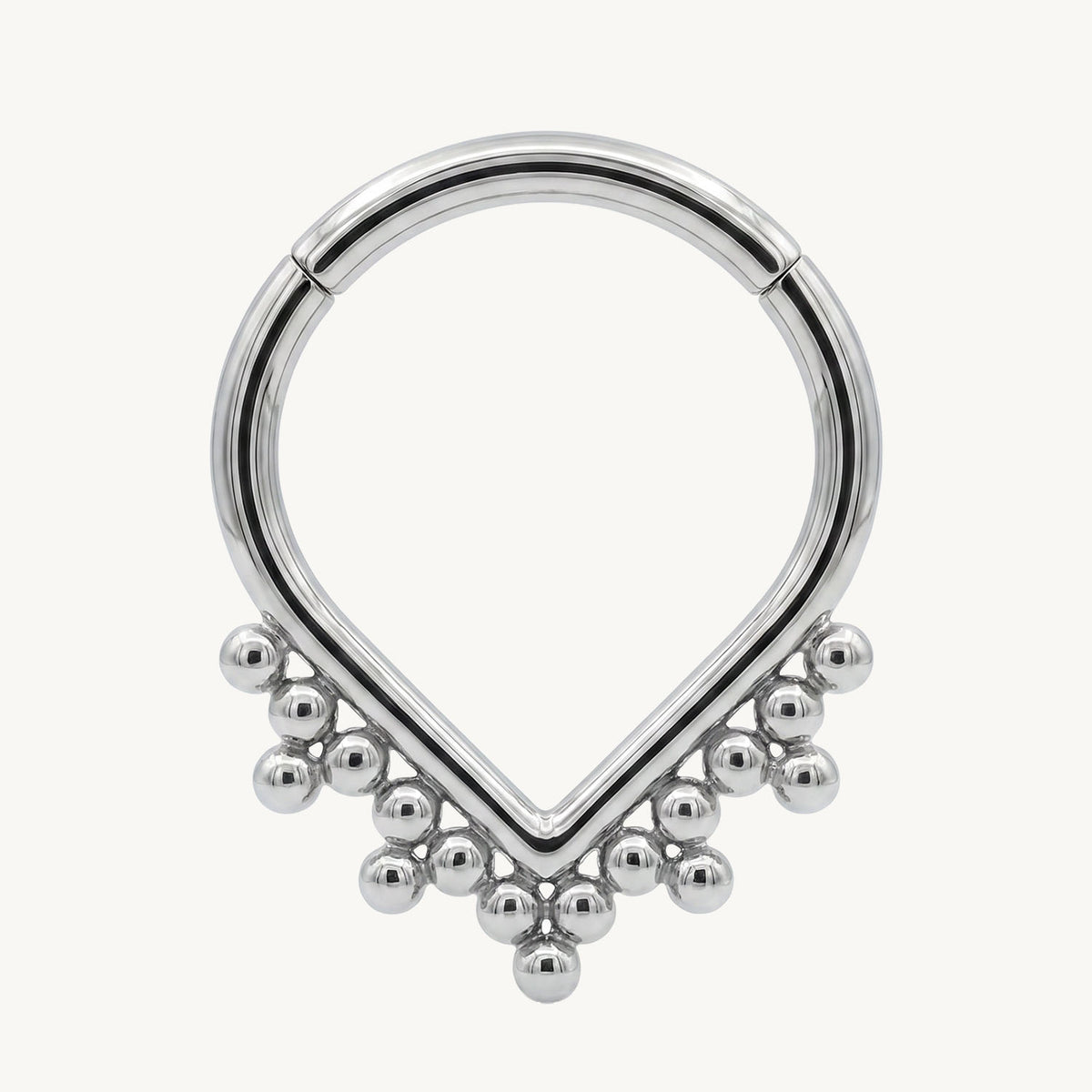 Beaded teardrop clicker