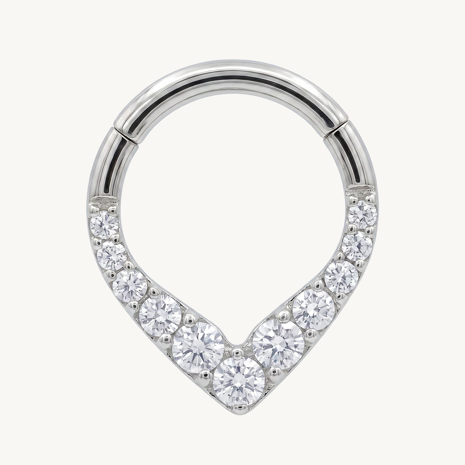 Crystal teardrop clicker
