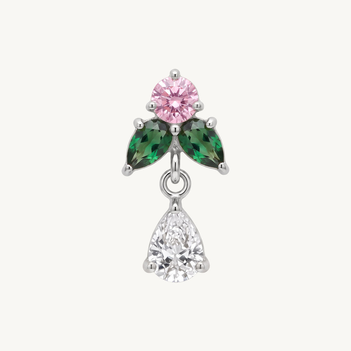 Green petal teardrop