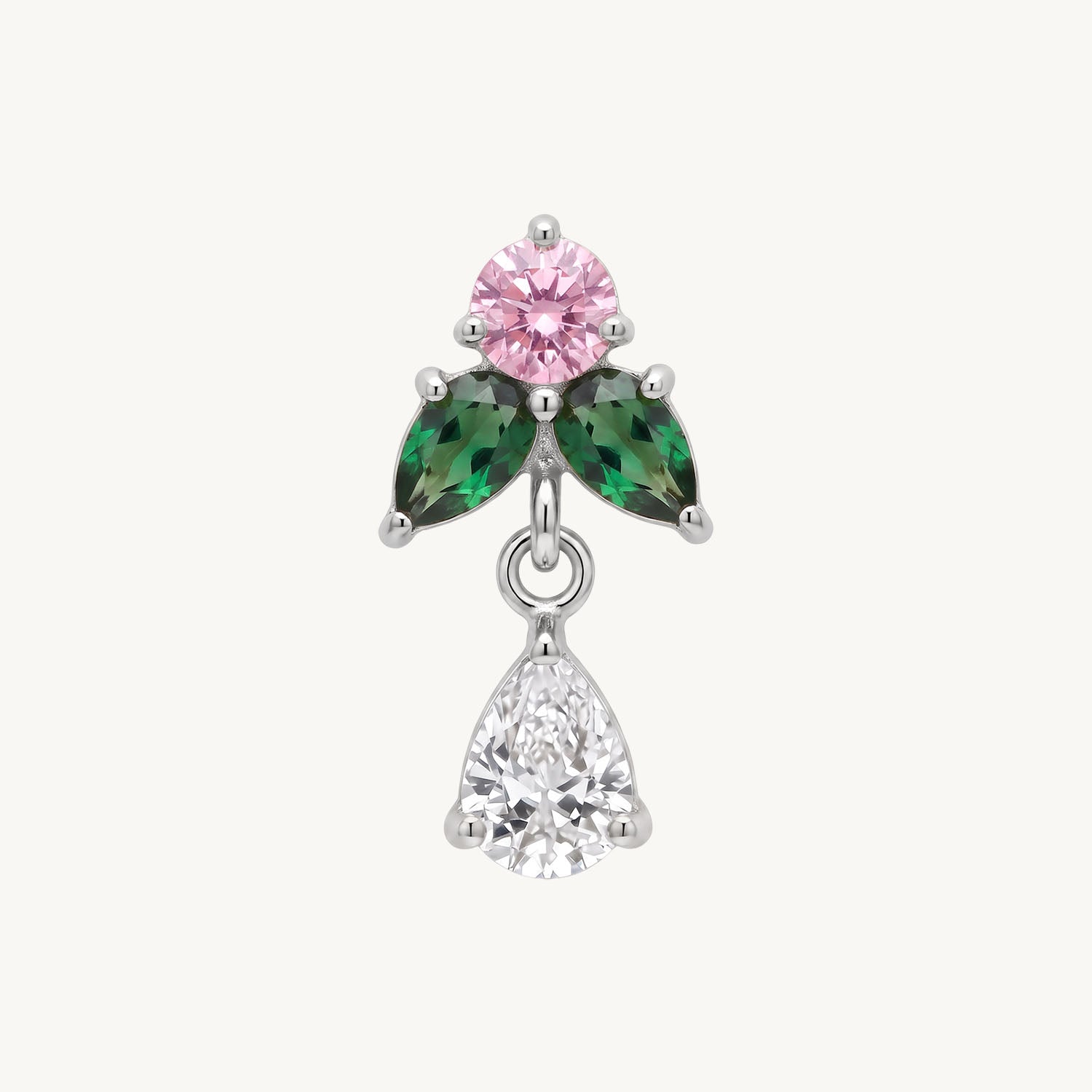 Green petal teardrop
