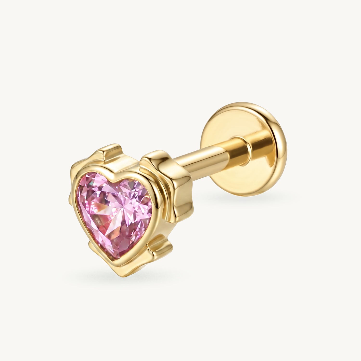 Rosy heart gold