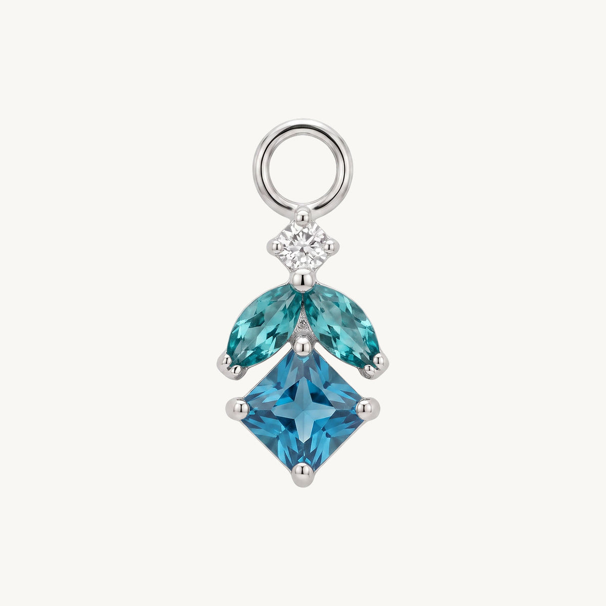 Blue petal charm