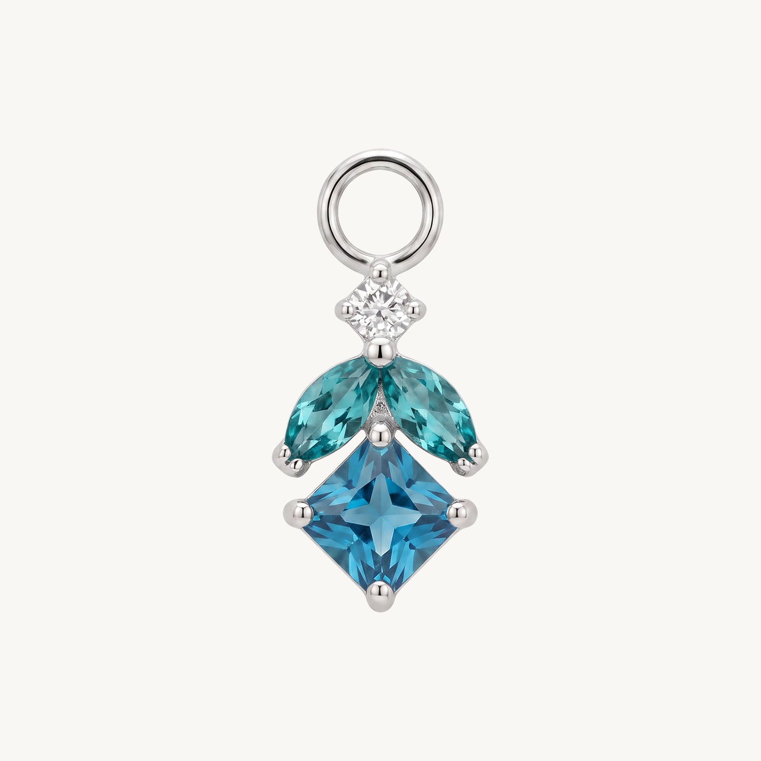 Blue petal charm