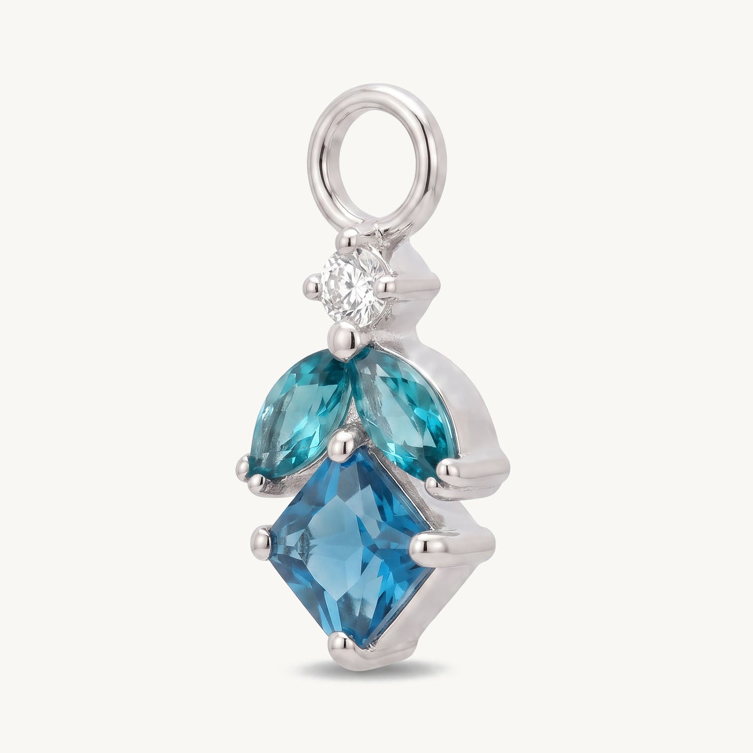 Blue petal charm