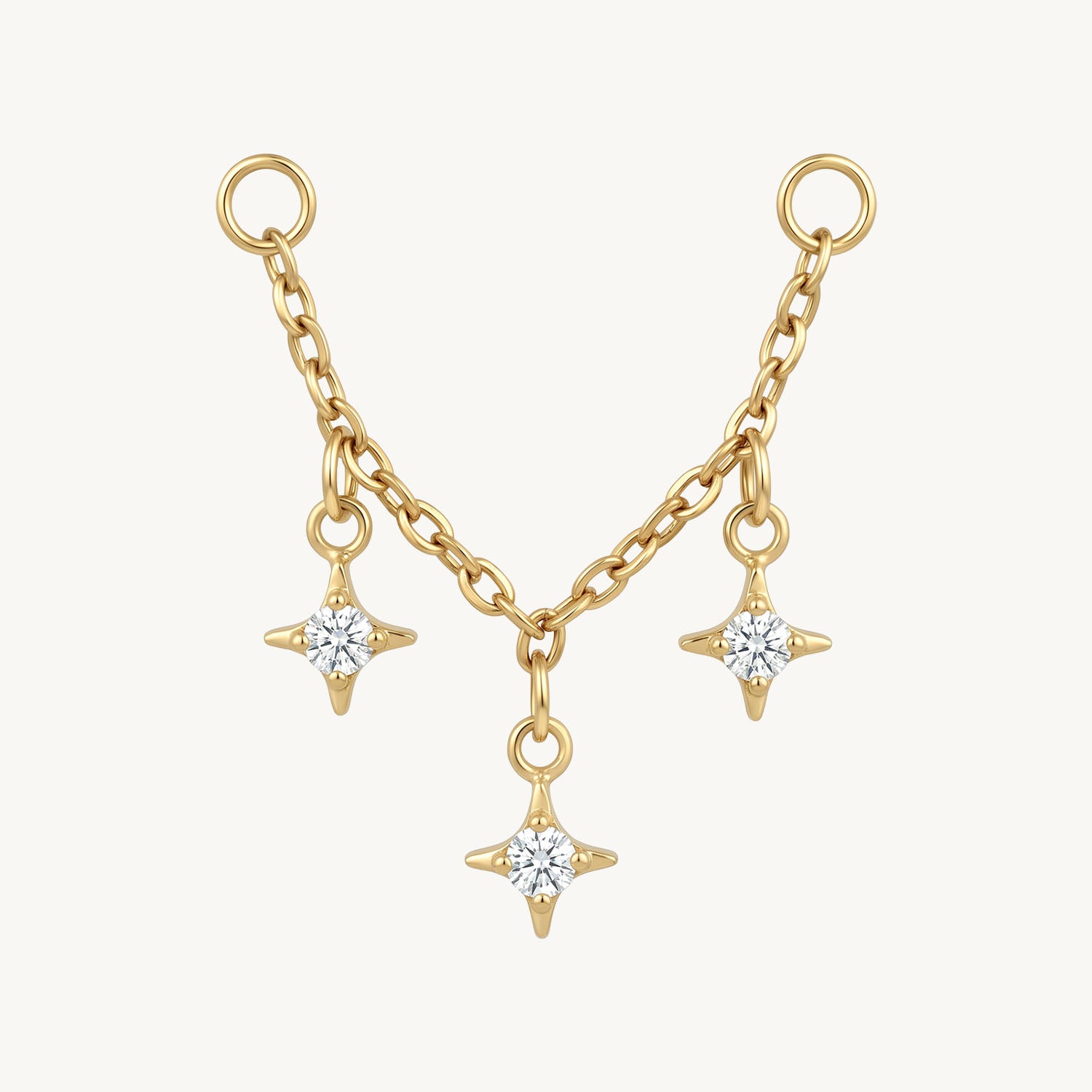 Scattered star connector gold