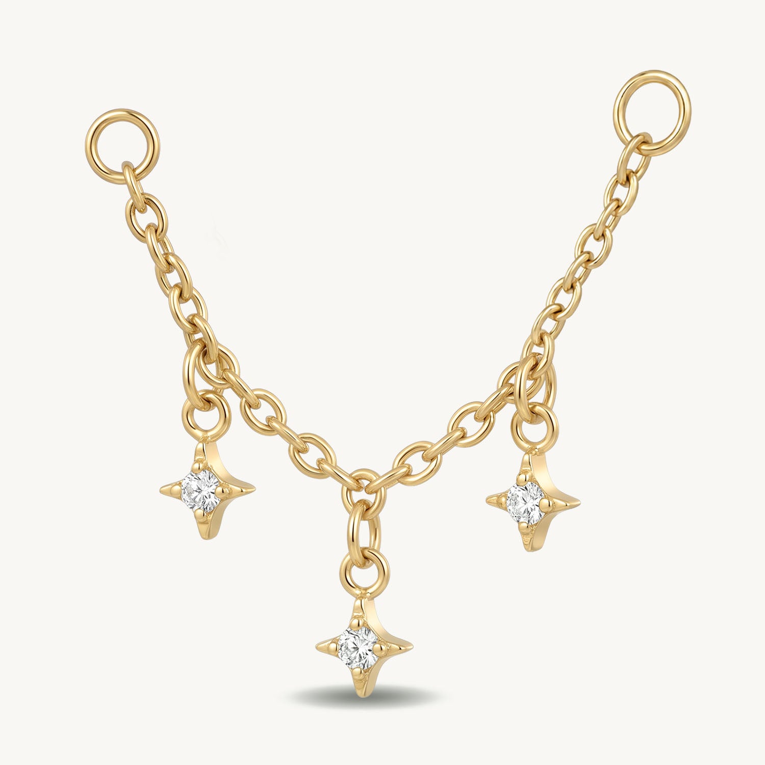 Scattered star connector gold