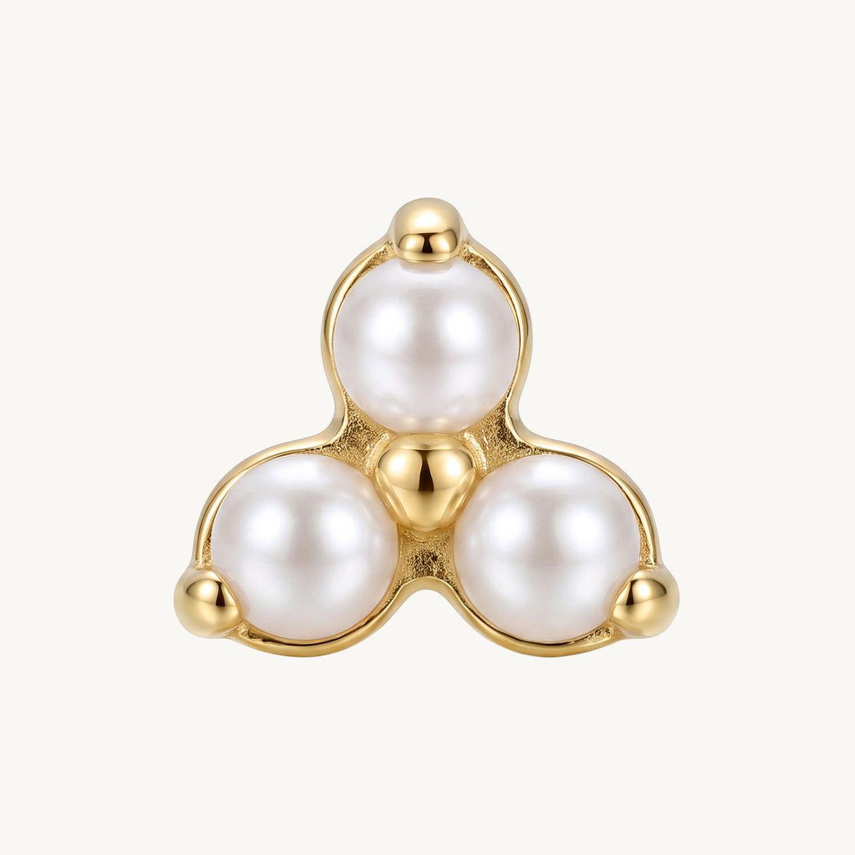 Pearl trio gold – FRONT