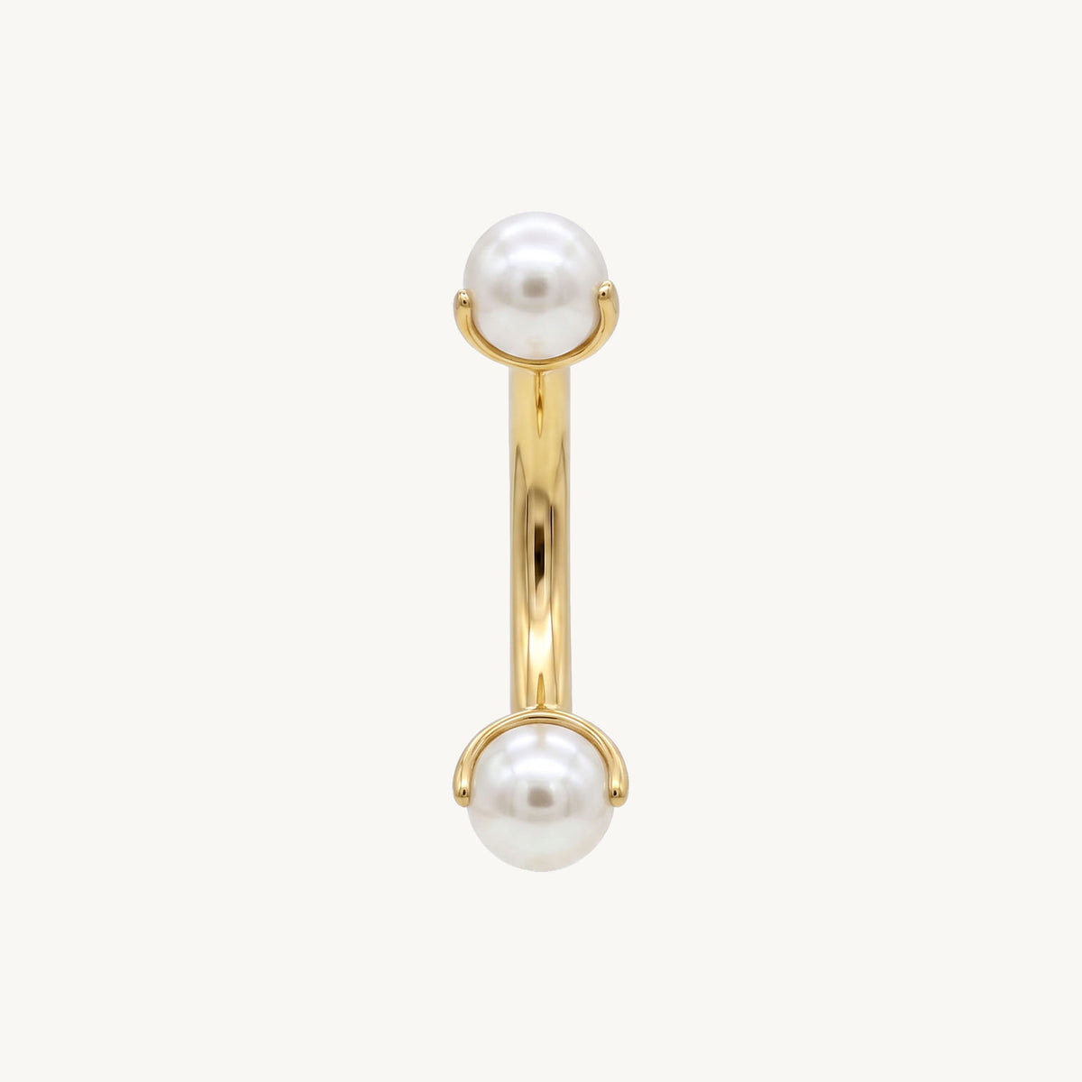 Curved pearl gold – FRONT