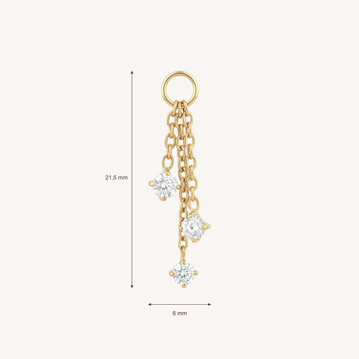 Triple sparkle chain gold – AFMETING