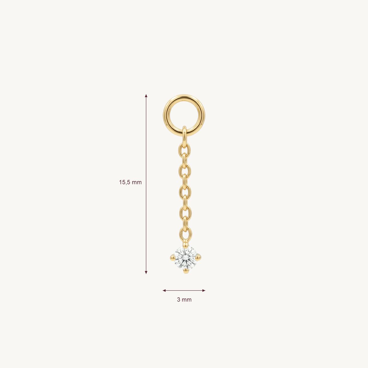 Single sparkle chain gold – AFMETING