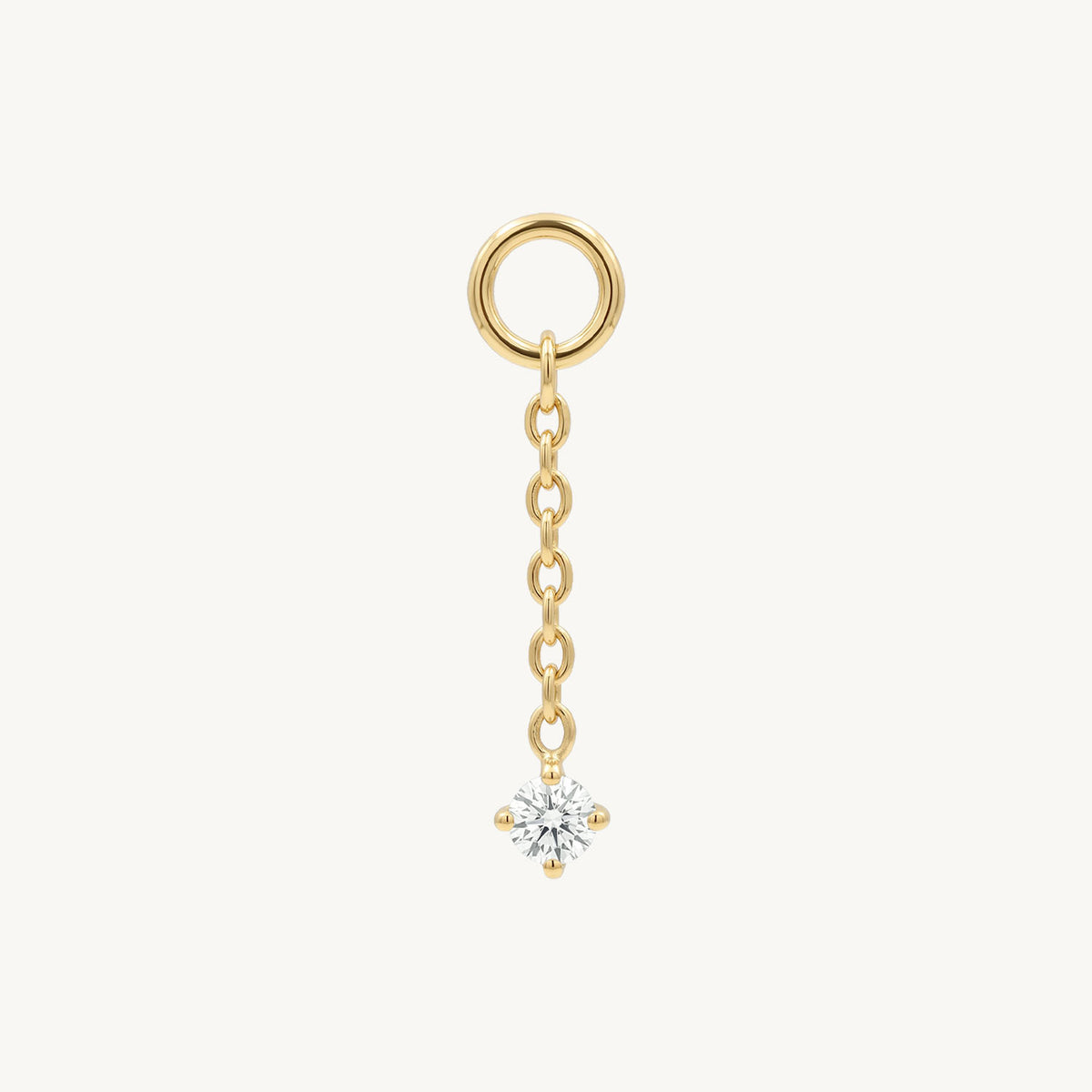 Single sparkle chain gold – FRONT