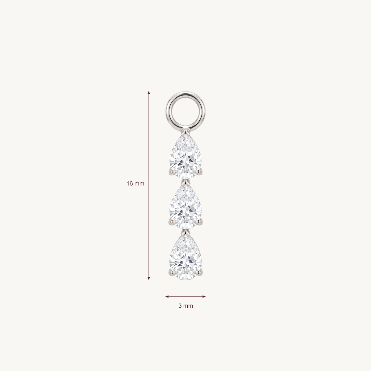 Crystal cascade charm – AFMETING