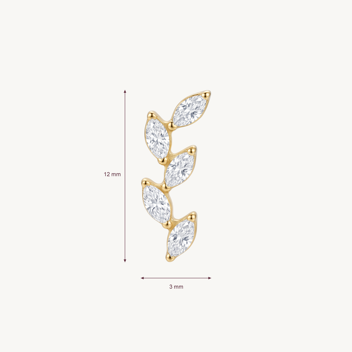 Crystal leaf gold – AFMETING