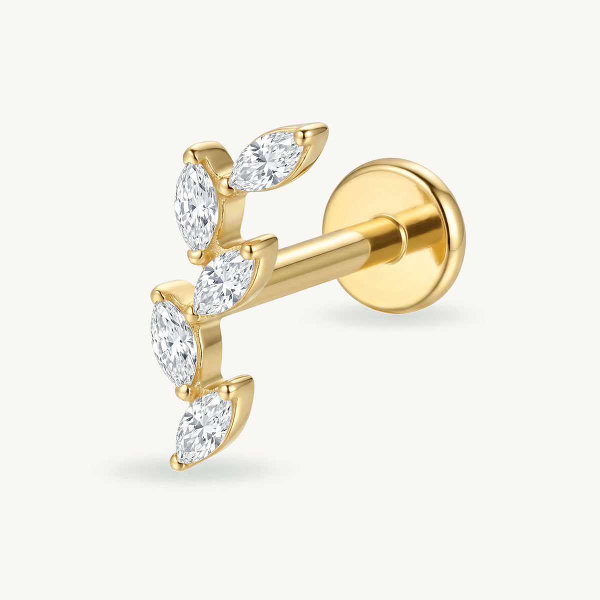 Crystal leaf gold – SIDE