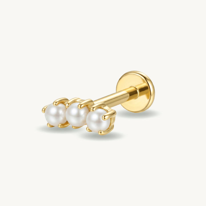 Lustrous Pearl piercing met een parelachtige uitstraling