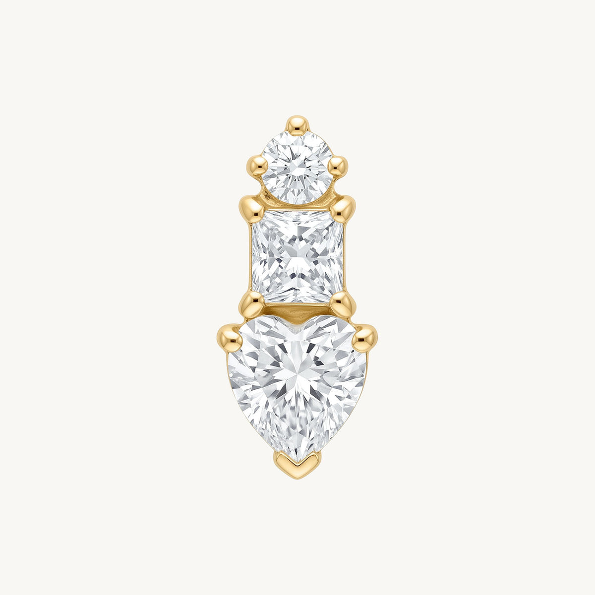 Heart sparkle gold