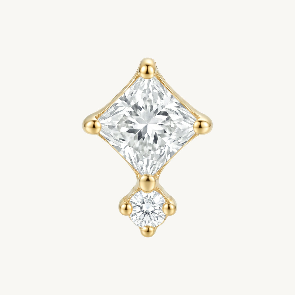 Square crystal gold