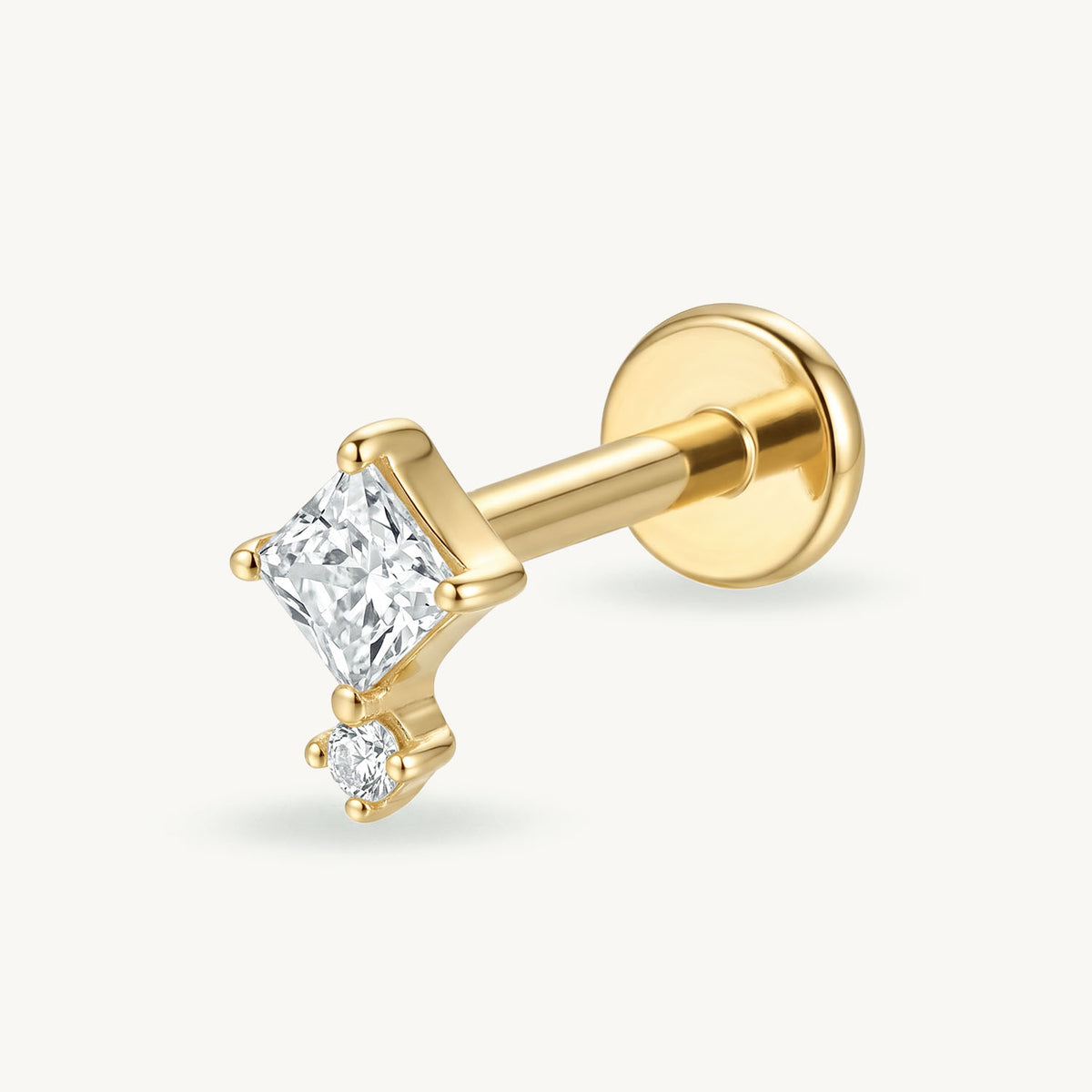 Square crystal gold