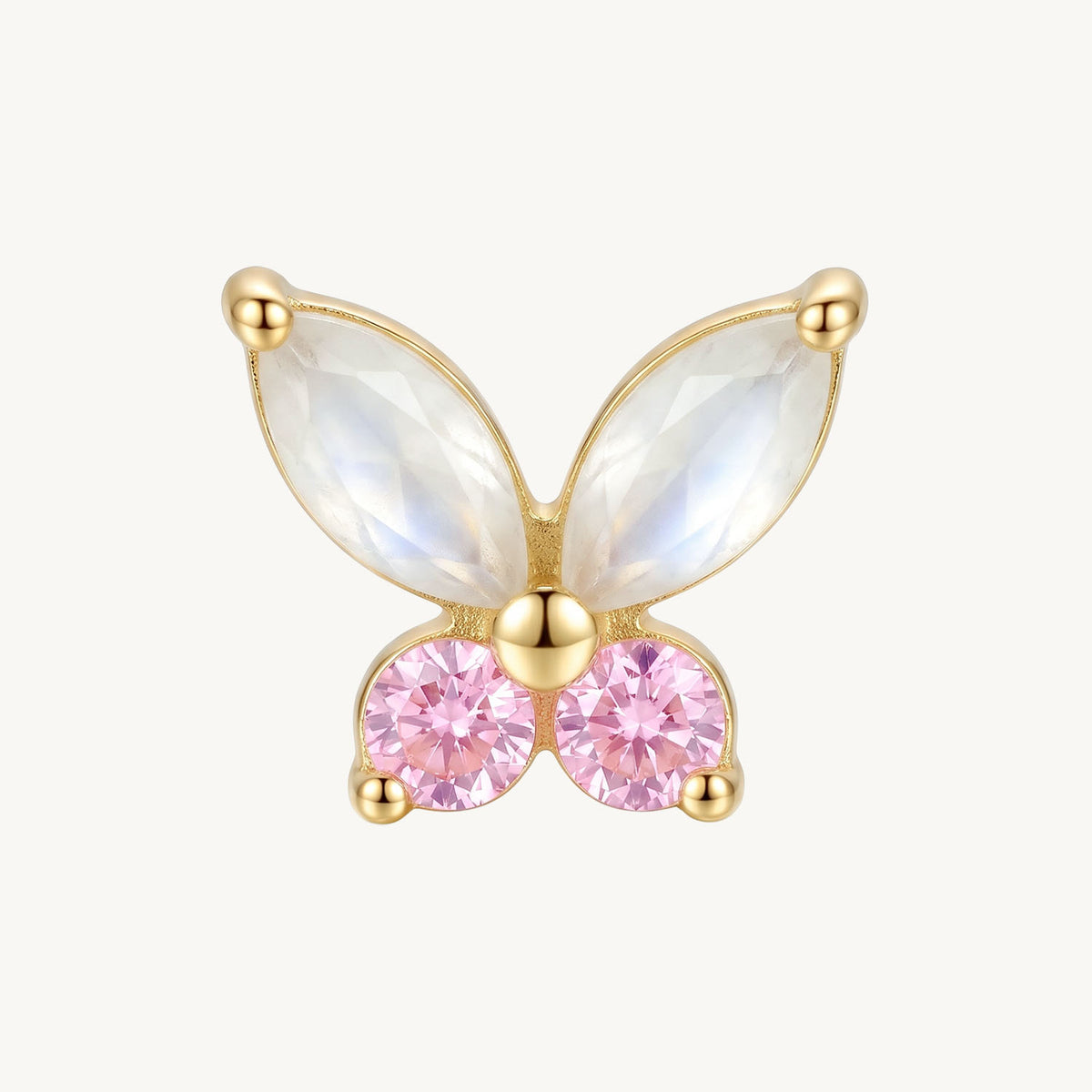 Pearl butterfly gold