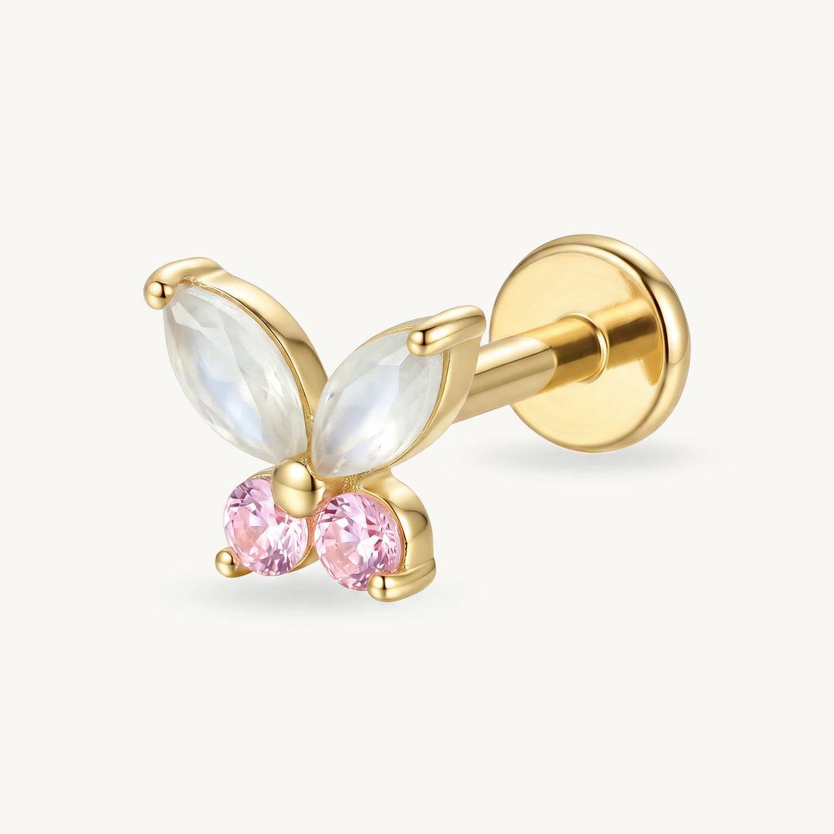 Pearl butterfly gold
