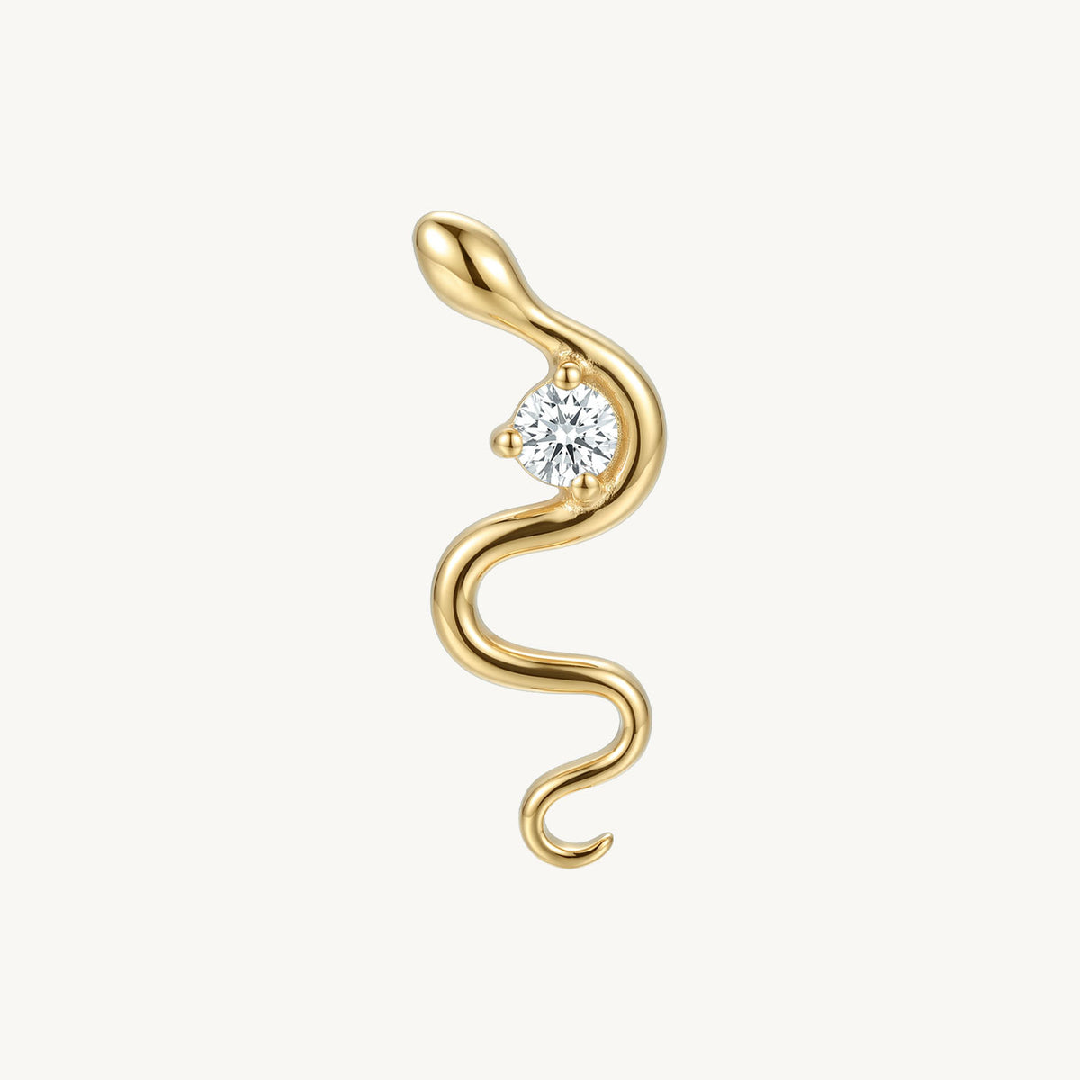 Snake curve gold vooraanzicht