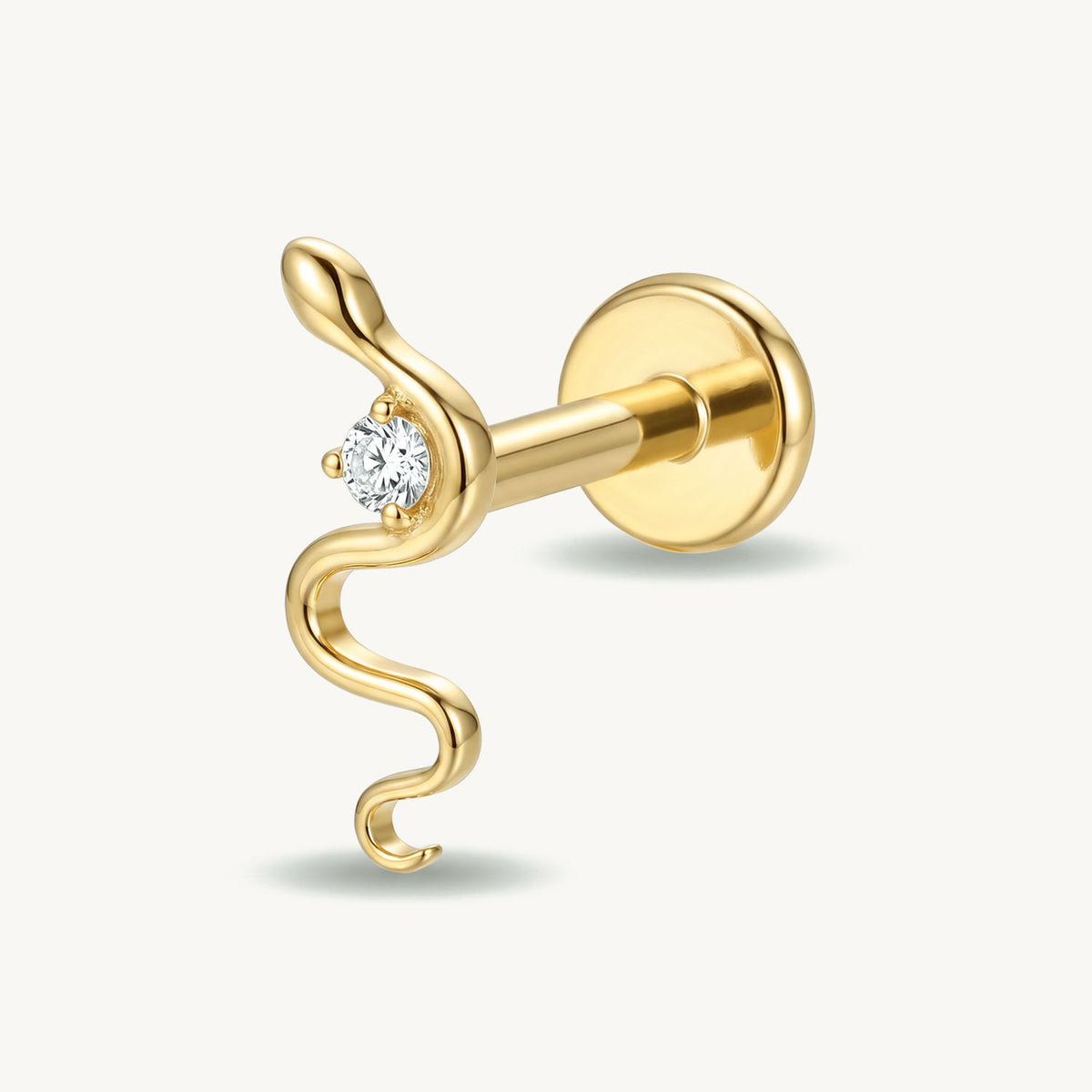 Snake curve gold zijaanzicht