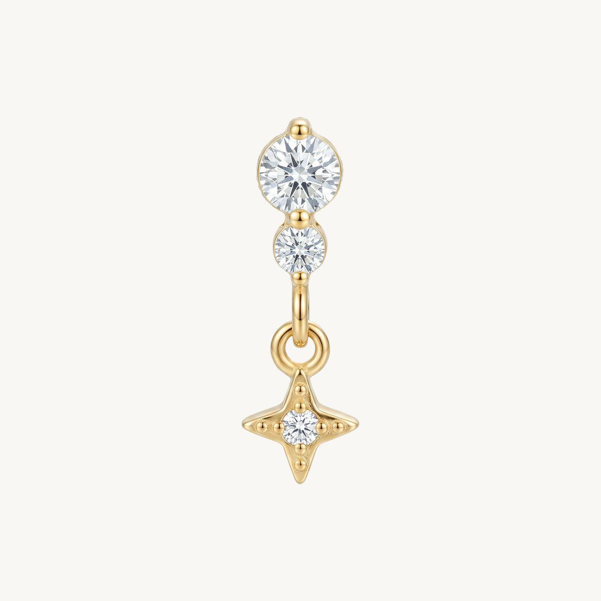 Starry drop gold vooraanzicht