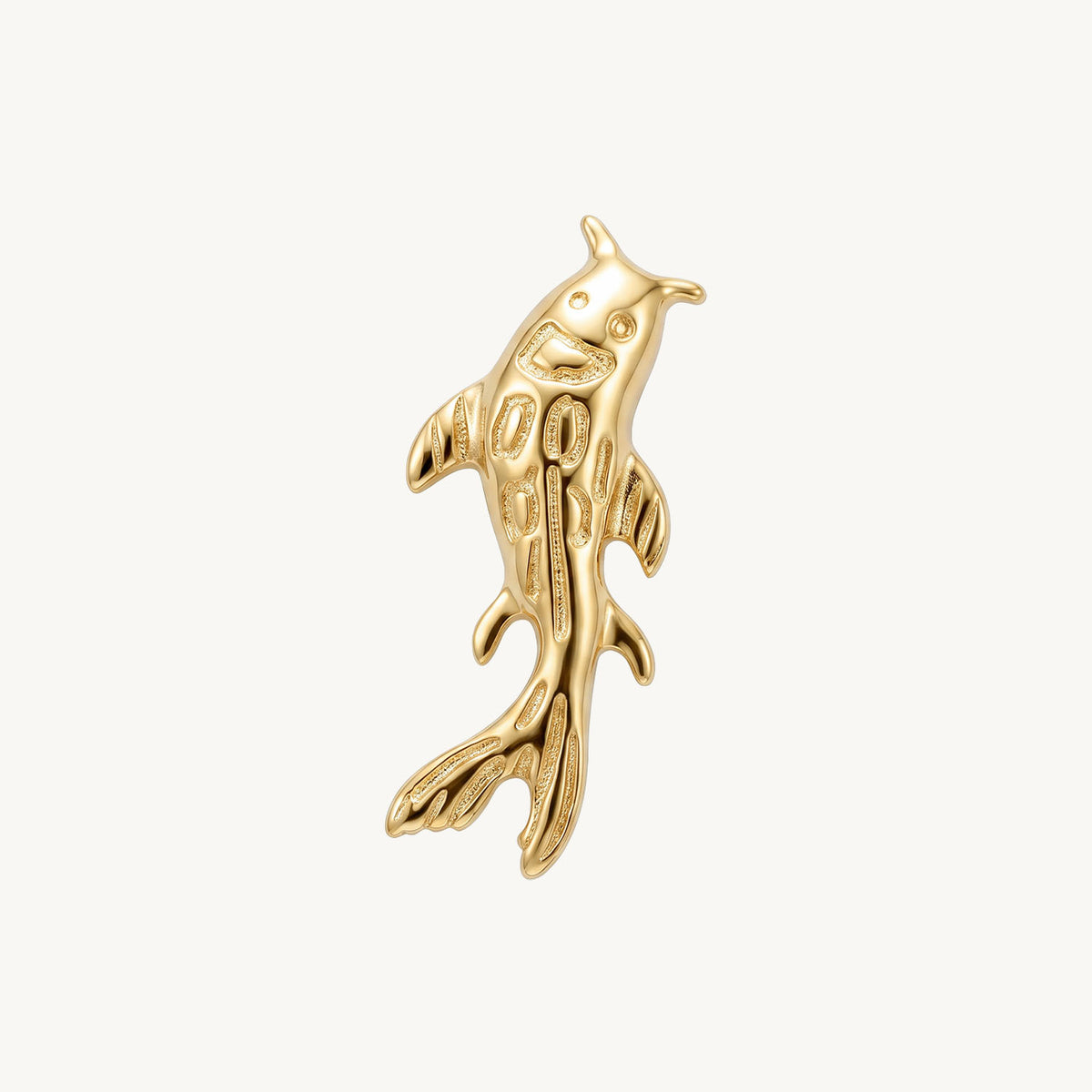 Koi stud gold vooraanzicht