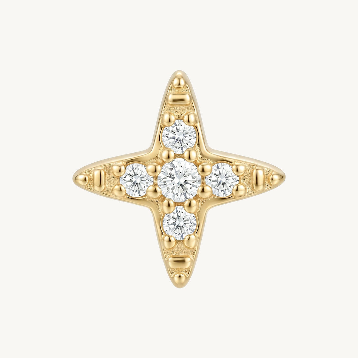 Star sparkle gold vooraanzicht