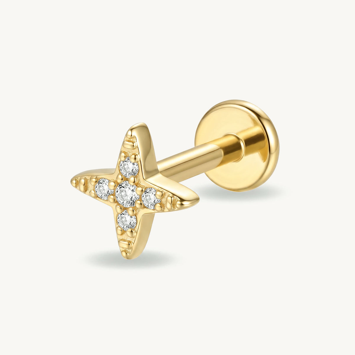 Star sparkle gold zijaanzicht