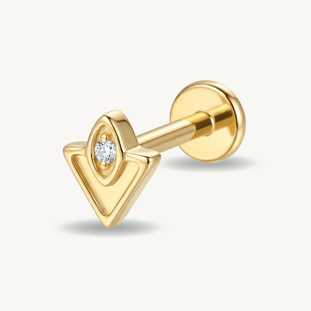 Diamond frame gold zijaanzicht