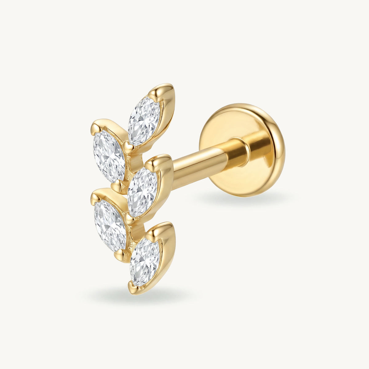 Laurel curve gold zijaanzicht