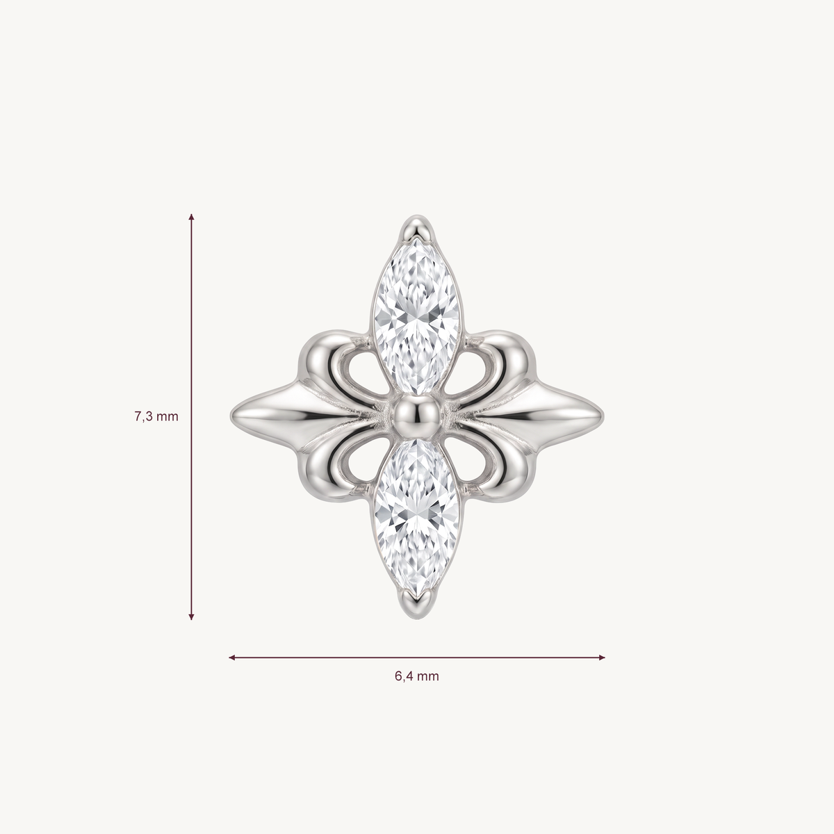 Angel wing afmetingen in millimeters